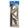 GEOMETRY SET 4 PC RULER W/ COMPASS