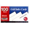 INDEX CARD GRID 100CT 3 X 5″ #513