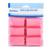 NUVALU HAIR FOAM ROLLER “LG” 2.4″ X 1.4″ 6PC PINK