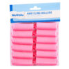 NUVALU HAIR FOAM ROLLER “SM” 2.4″ X 0.8″ 12PC PINK