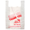 SHOPPING BAG THANKYOU/WHT 400PC 18X8X27