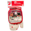 NUVALU OVEN MITT 12″ W/POT HOLDER 2PC SET & ASST DSN