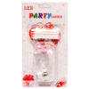 BIRTHDAY LED FLASHING CANDLE #0 ASST COLOR