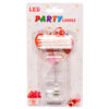 BIRTHDAY LED FLASHING CANDLE #4 ASST COLOR