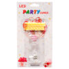 BIRTHDAY LED FLASHING CANDLE #5 ASST COLOR