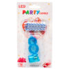 BIRTHDAY LED FLASHING CANDLE #8 ASST COLOR