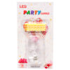 BIRTHDAY LED FLASHING CANDLE #9 ASST COLOR