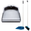 NUVALU DUSTPAN & BRUSH W/LONG HANDLE & ASST COLORS