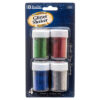 GLITTER SHAKER 4PC 8GRAM PRIMARY COLOR