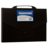 DOCUMENT HOLDER BRIEF CASE W/HANDLE BLACK COLOR