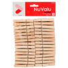 NUVALU CLOTHESPIN 60CT WOOD