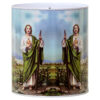 COIN BANK TIN RELIGIOUS SAN JUDAS 5.3″ X 5.8″ #23341