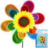 NUVALU GARDEN DECO PINWHEEL WINDMILL SUNFLOWER