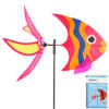 NUVALU GARDEN DECO PINWHEEL WINDMILL FISH