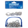 DOG CHAIN 48″ W/COLLAR 14″ DOUBLE BLISTER