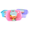 TABLE KING 3-PIECE PLASTIC CONTAINER SET RECTANGLE 25.5X17.5X9.5CM