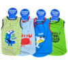 LIL’ BUDDIES PET CLOTHES SLEEVELESS SHIRT W/DESIGN ASST- 50CM