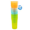 NUVALU PLASTIC TUMBLER 3PCS W/ASST CLRS