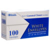 ENVELOPE 100 CT WHITE W/ GUMMED CLOSURE