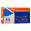 ENVELOPE 80CT SECURTIY “GUMMED CLOSURE” #BAZIC