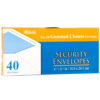 ENVELOPE 40CT SECURTIY “GUMMED CLOSURE” #BAZIC