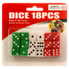 DICE 18PCS W/ASST COLORS