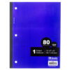 NOTEBOOK 80CT WIRELESS COLLEGE RULE #BAZIC