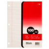 FILLER PAPER 100 CT COLLEGE RULE