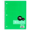 NOTEBOOK COLLEGE RULE 70 CT W/ SPRIAL PAPER COVER