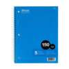 NOTEBOOK 150CT 5-SUBJECT COLLEGE RULE #BAZIC