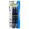 PEN 3PC ROLLING BLACK INK #BAZIC