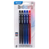 BAZIC PEN 5 PC MIXED COLOR TRANSPARENT “IXION”