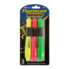 HIGHLIGHTER 3PC W/GRIP ASST COLOR #BAZIC