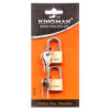 KINGMAN BRASS PADLOCK 25 MM 2PC