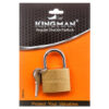 KINGMAN BRASS PADLOCK 38MM W/ IRON CORE