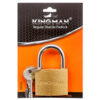 KINGMAN BRASS PADLOCK 50MM W/ IRON CORE