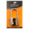 KINGMAN BRASS PADLOCK LONG SHACKLE 63MM W/ IRON CORE