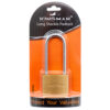 KINGMAN BRASS PADLOCK LONG SHACKLE 40MM W/ COPPER CORE