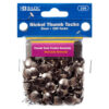 THUMB TACK 200PC SILVER #BAZIC