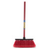 T-BROOM LG FLORENCE W/WOOD HANDLE 4 ASST CLR #207