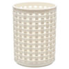 NUVALU PLASTIC BASKET IVORY COLOR RATTAN 3.5″ X 3.5″ X 4.56″ #1