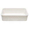 NUVALU PLASTIC BASKET IVORY COLOR RATTAN 7.48″ X 10″ X 2.36″ #9