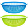 NUVALU ROUND PLASTIC COLANDER ASSORTED COLORS 12.2″ X 12.2″ X 4.13″ #2