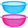 NUVALU ROUND PLASTIC COLANDER ASSORTED COLORS 13.07″ X 13.07″ X 4.72″ #3