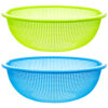 NUVALU ROUND PLASTIC COLANDER ASSORTED COLORS 14.56″ X 14.56″ X 5.11″ #4