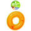 LED SPIKED DOG TOY ROUND ASST COLOR 24PK