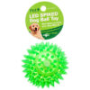 LED SPIKED DOG TOY ROUND ASST COLOR 24PK