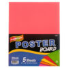 POSTER BOARD 11″ X 14″ FLUORESCENT 5 SHEETS #BAZIC