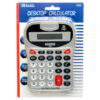 CALCULATOR 8 DIGIT SILVER W/SOUND #BAZIC