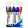 PEN 12PC MEDIUM POINT 3 ASST CLR #1752